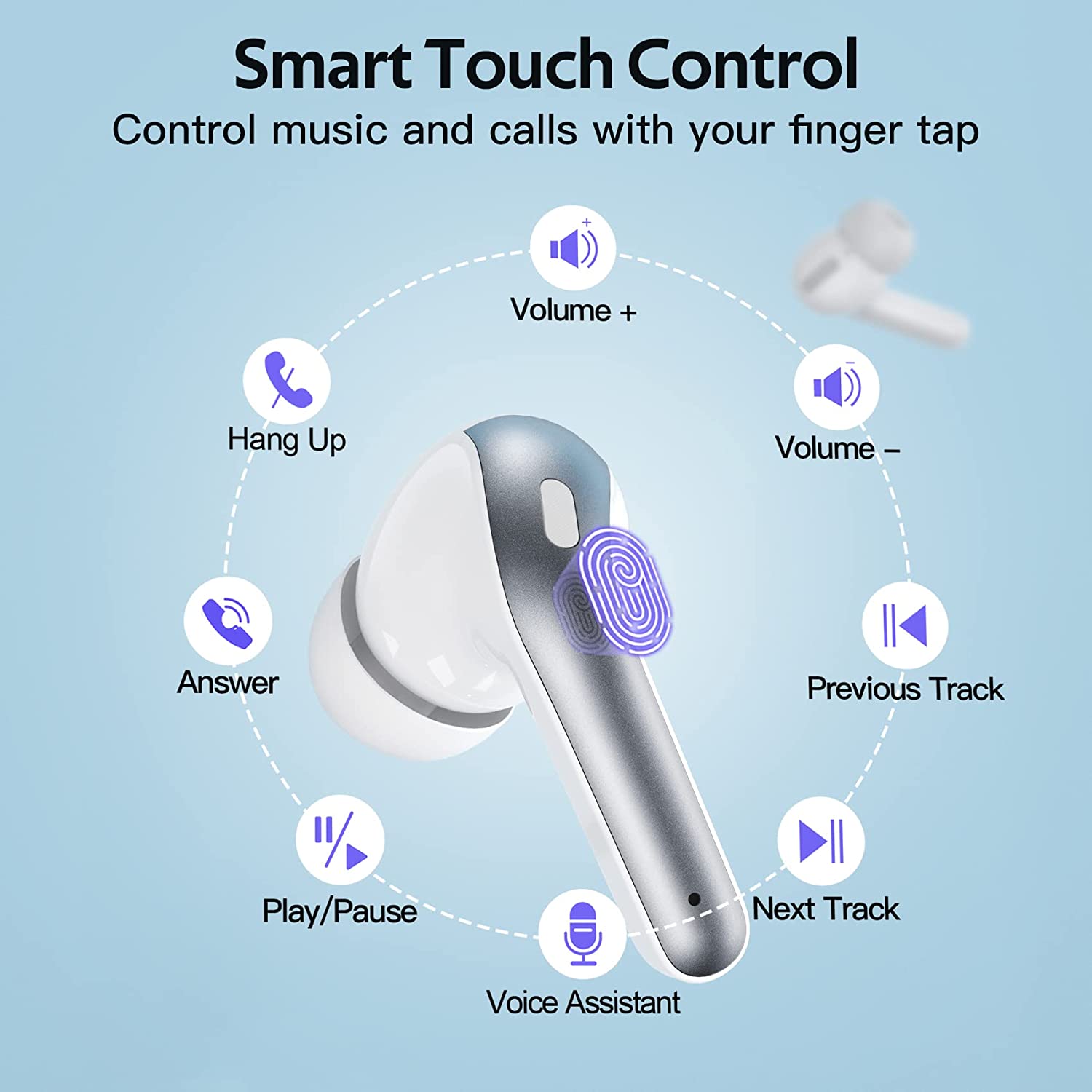 CZBRM™ True Wireless Earbuds 60H Playback LED Power Display Earphones