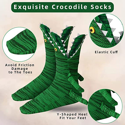 Christmas Unisex Socks Shark Fish Chameleon Crocodile Knitted Socks