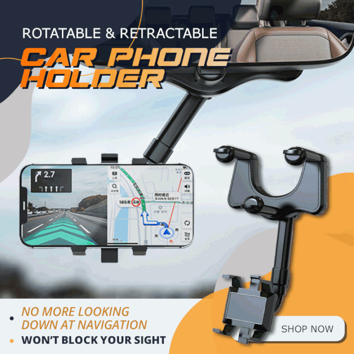 CZBRM-Rotatable and Retractable Car Phone Holder