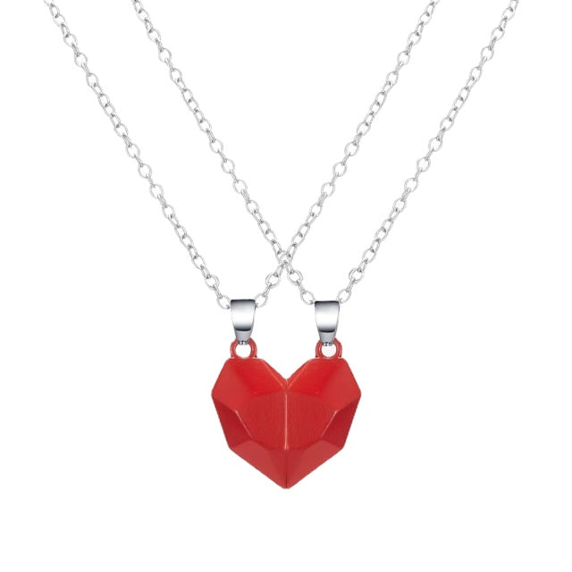 50% Off! Couples Magnetic Heart Pendants (2Pcs)