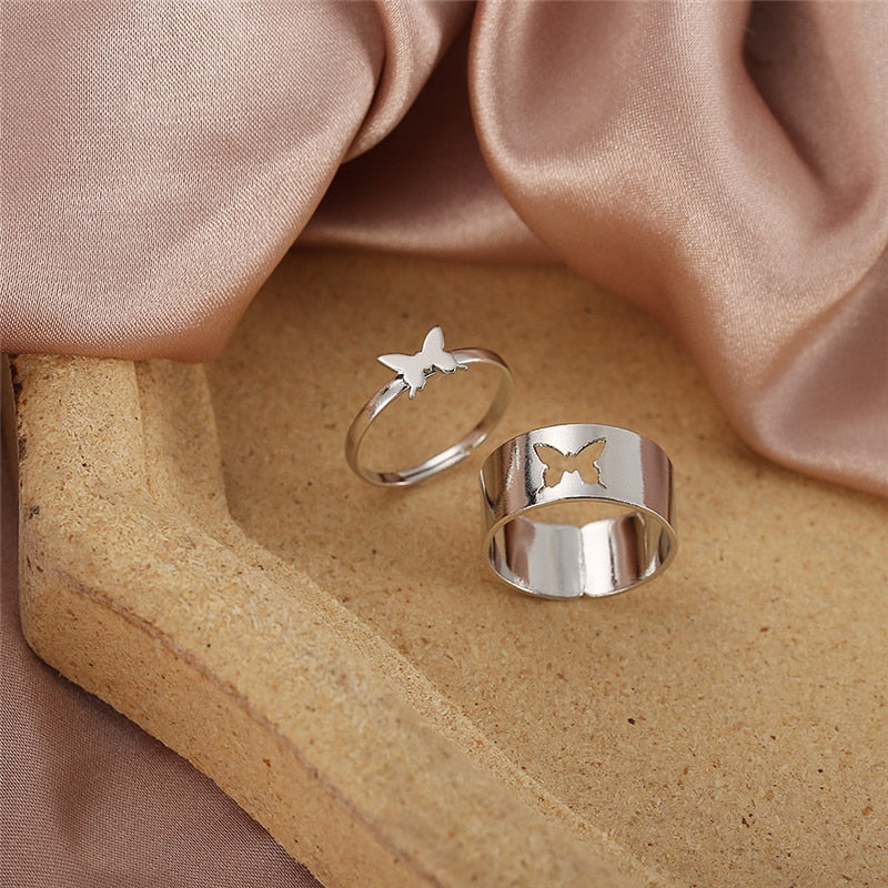 Butterfly Ring Set - (Comes With Both Rings)
