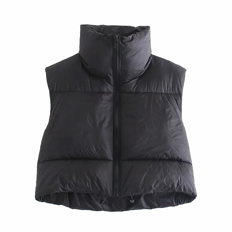 2022 Women Lightweight Puffy Vest Winter Warm Coat Jacket