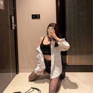 [Buy 1 get 1 free] Sexy Women's Tights Letter Silk Stockings