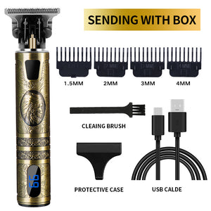 【50% Off Today!!】LCD  Hair Clippers Professional Hair Trimmer