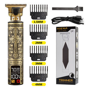 USB Hair Clippers LCD Professional Hair Beards Trimmer
