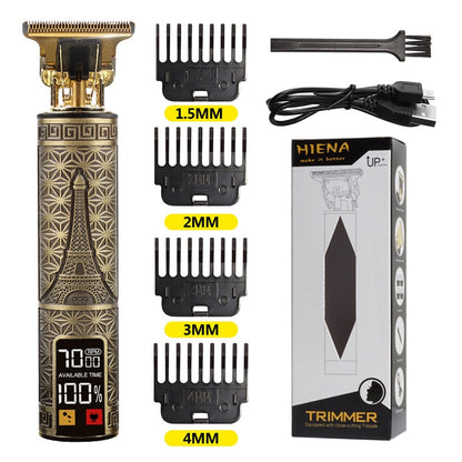 Newest USB Hair Clippers LCD Professional Hair Beards Trimmer