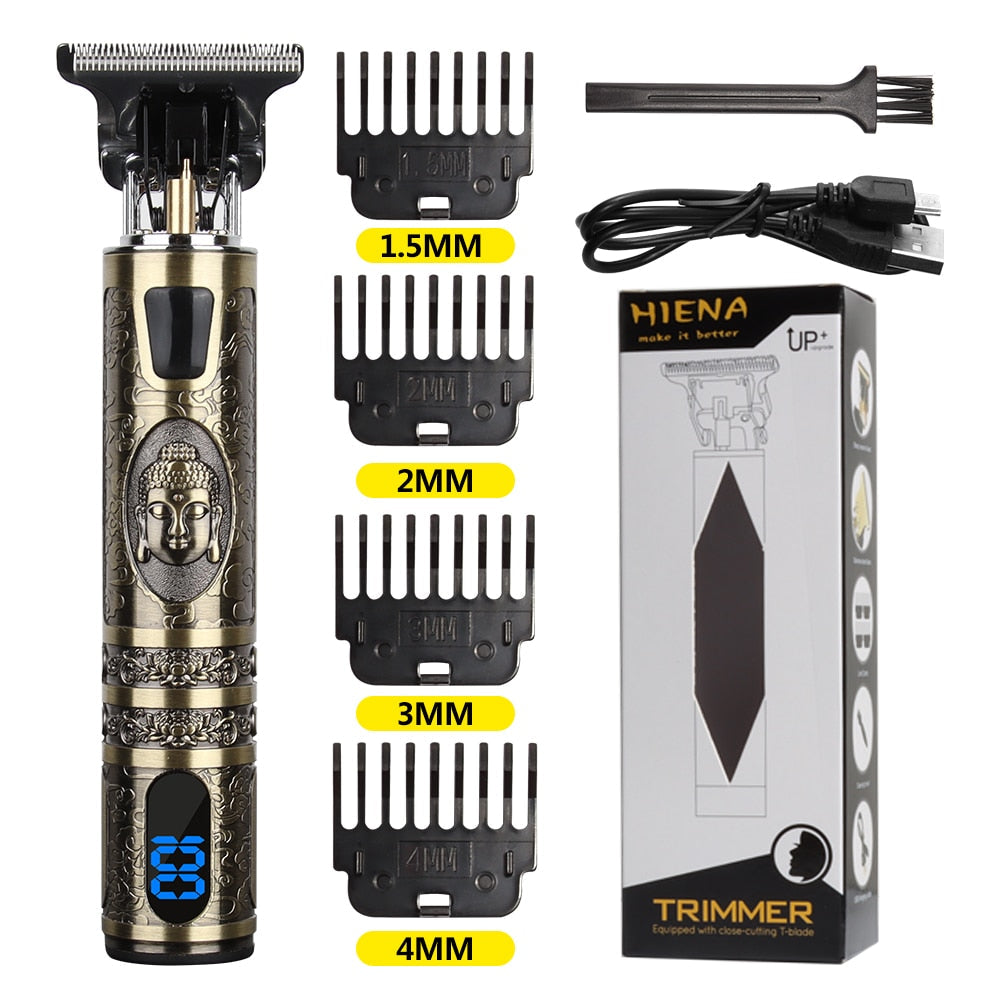 Newest USB Hair Clippers LCD Professional Hair Beards Trimmer