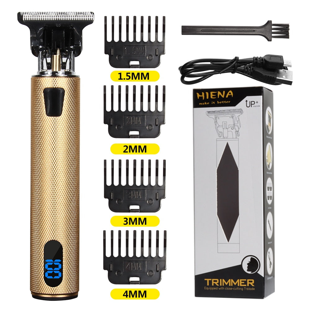 Newest USB Hair Clippers LCD Professional Hair Beards Trimmer