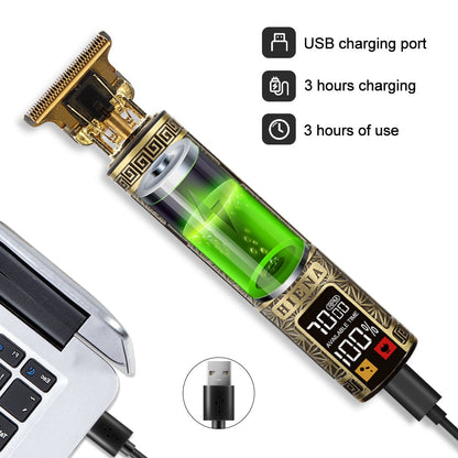 Newest USB Hair Clippers LCD Professional Hair Beards Trimmer