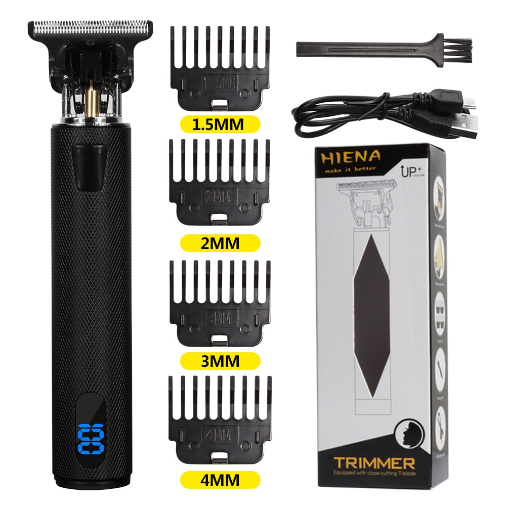 Newest USB Hair Clippers LCD Professional Hair Beards Trimmer