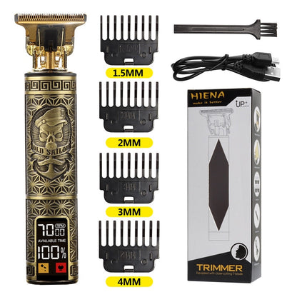 Newest USB Hair Clippers LCD Professional Hair Beards Trimmer