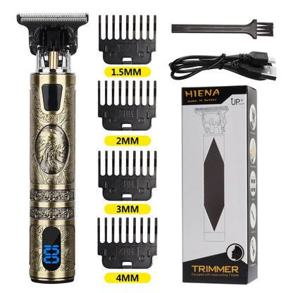 Newest USB Hair Clippers LCD Professional Hair Beards Trimmer