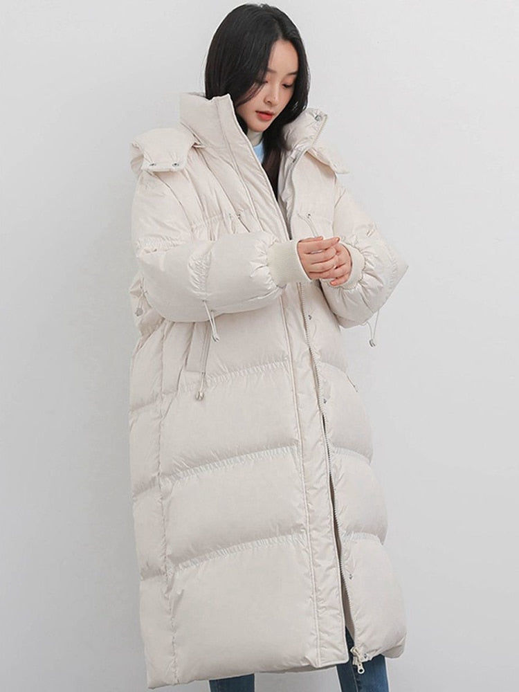 2022 Winter Women Warm Parka Long Puffer Coat