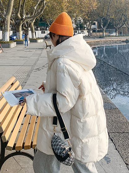 2022 Winter Women Thick Warm Puffer Jacket  Parkas Oversize