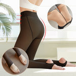 Load image into Gallery viewer, Women‘s Warm Skin-Transparent Velvet Leggings Comfortable Fleece Lined Tights
