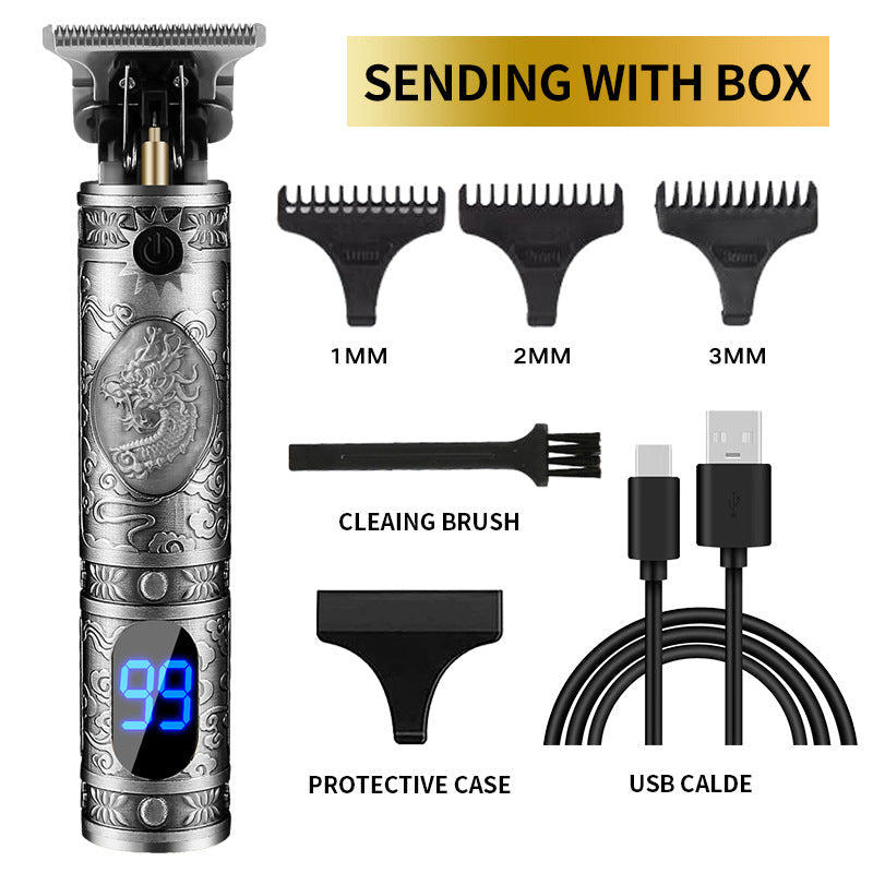 Newest USB Hair Clippers LCD Professional Hair Beards Trimmer