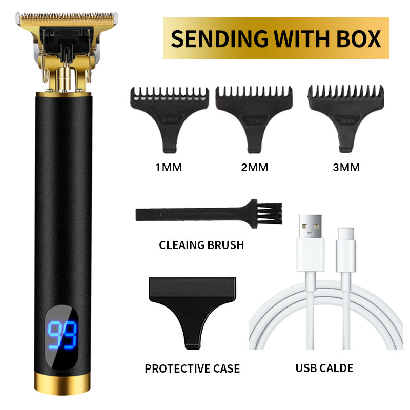 Newest LCD  Hair Clippers Professional Hair Trimmer pl