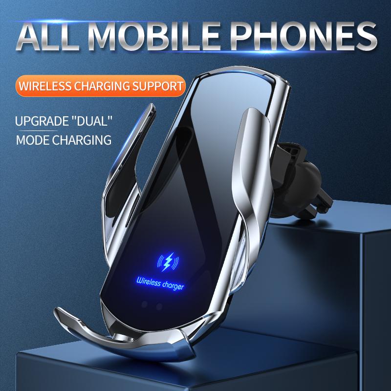 Wireless Automatic Sensor Car Phone Holder and Charger