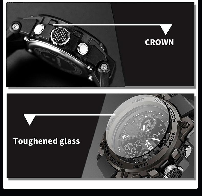 Vintage Men Military Style Watch Shock Sports Watches Waterproof