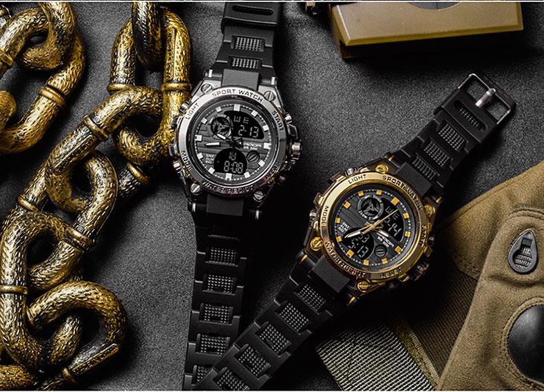 Vintage Men Military Style Watch Shock Sports Watches Waterproof