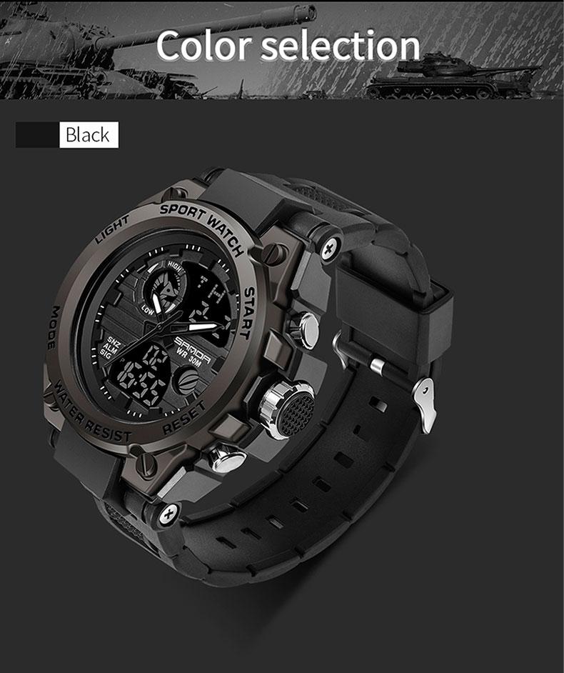 Vintage Men Military Style Watch Shock Sports Watches Waterproof
