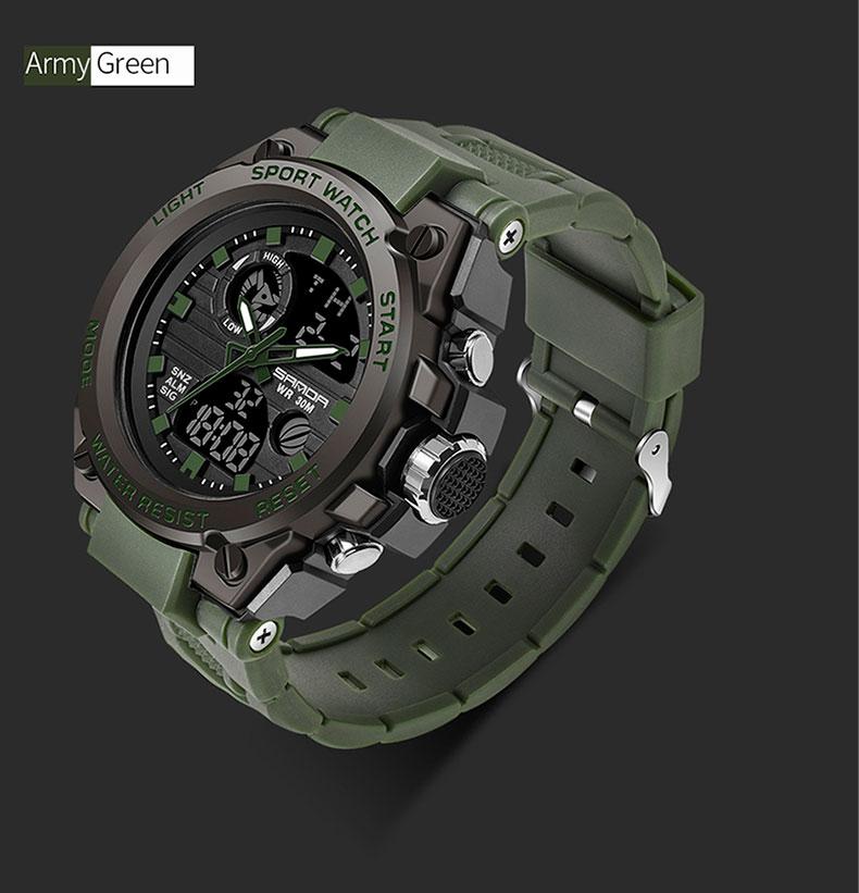 Vintage Men Military Style Watch Shock Sports Watches Waterproof