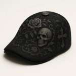 🔥Last Day 50% OFF💀Handcrafted Skull & Thorn Flat Cap🎁B