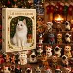 Advent Calendar 2026 Cat Advent Calendar Gift for Adults Friends Cat Owners and Lovers Christmas Holiday Countdown Gift 24 Designs Cats Charm Christmas Tree Ornament