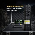 ⚡2026 New Design 120W 900-1100NM Powerful IR Laser Pointer