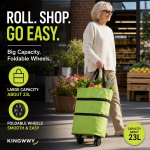🔥LAST DAY SALE ONLY 🔥2-in-1 Foldable Shopping Cart🛒