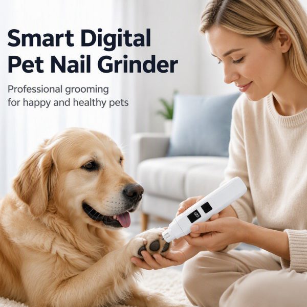 🐶💨  Electric Pet Nail Grinder – Whisper‑quiet, 3‑step gentle grinding. LED power display & USB‑C rechargeable – stress‑free grooming for dogs & cats! 🛡️✨