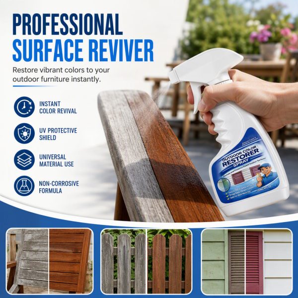 🥳2026 HOT SALE🥳💞50K+ SOLD! ☀️🛡️ 50% OFF! All-Season Wood Restorer – Penetrates deep to restore colour & creates protective shield against UV & moisture. Keep your garden furniture looking new! 🌳💪