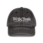 'We the People' Vintage Custom Embroidered Hat
